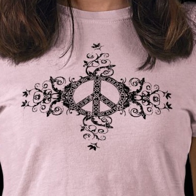 t shirt design - celtic peace  distresssed 